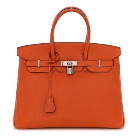 HERMES Togo Birkin 35 Feu 1350143 